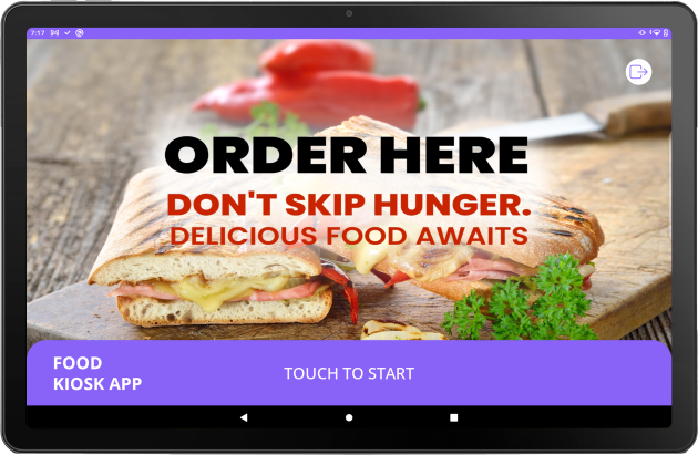 Food kiosk app